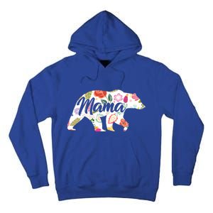 Mama Bear Cute Flower Pattern Tall Hoodie