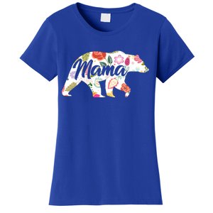 Mama Bear Cute Flower Pattern Women's T-Shirt