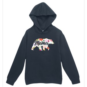 Mama Bear Cute Flower Pattern Urban Pullover Hoodie