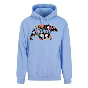 Mama Bear Cute Flower Pattern Unisex Surf Hoodie