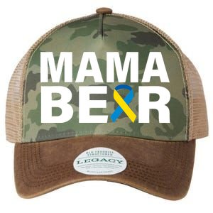 Mama Bear Down Syndrome Awareness Legacy Tie Dye Trucker Hat