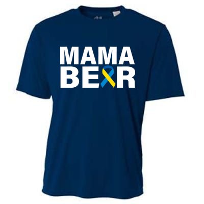 Mama Bear Down Syndrome Awareness Cooling Performance Crew T-Shirt