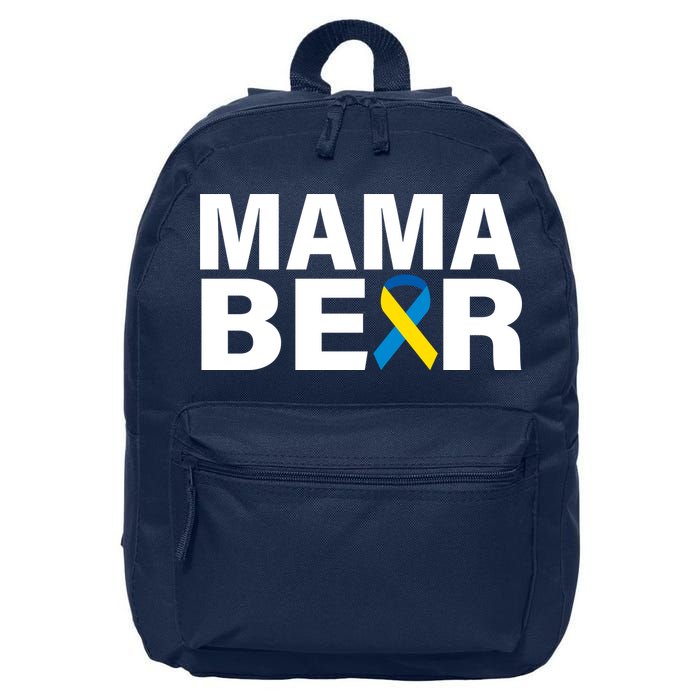 Mama Bear Down Syndrome Awareness 16 in Basic Backpack