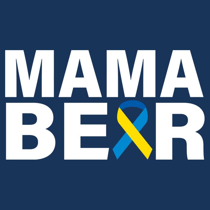 Mama Bear Down Syndrome Awareness 16 in Basic Backpack