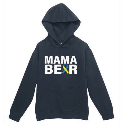 Mama Bear Down Syndrome Awareness Urban Pullover Hoodie