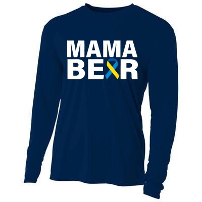 Mama Bear Down Syndrome Awareness Cooling Performance Long Sleeve Crew