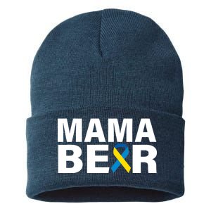 Mama Bear Down Syndrome Awareness Sustainable Knit Beanie