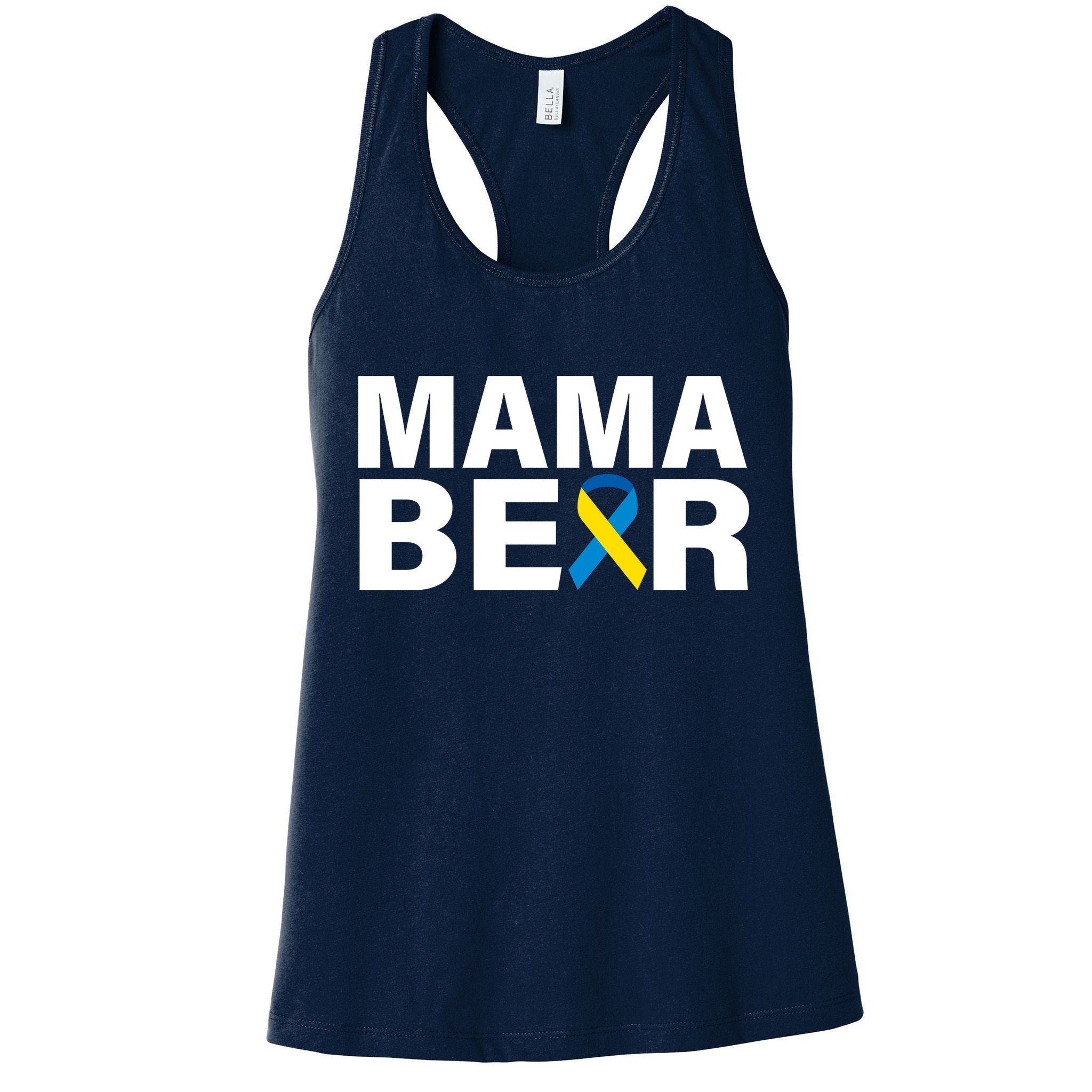 Mama Bear Down Syndrome Awareness Womens Tank Top