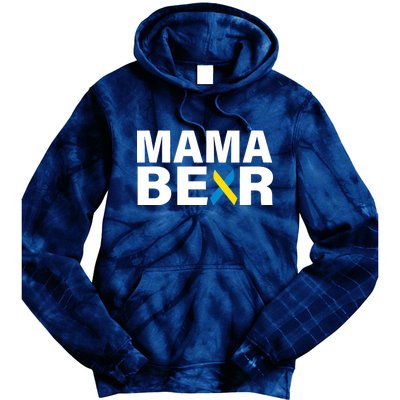 Mama Bear Down Syndrome Awareness Tie Dye Hoodie