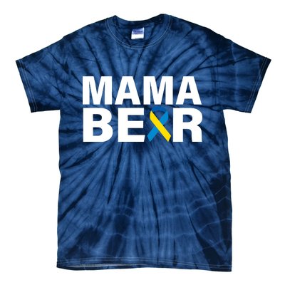 Mama Bear Down Syndrome Awareness Tie-Dye T-Shirt