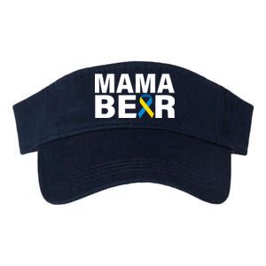 Mama Bear Down Syndrome Awareness Valucap Bio-Washed Visor