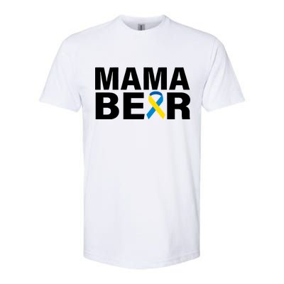 Mama Bear Down Syndrome Awareness Softstyle CVC T-Shirt