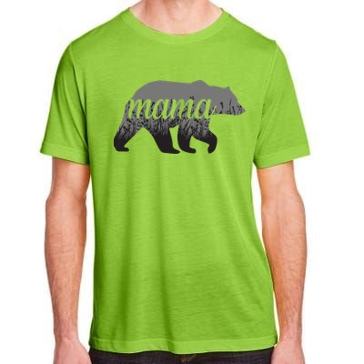 Mama Bear Floral Logo Adult ChromaSoft Performance T-Shirt