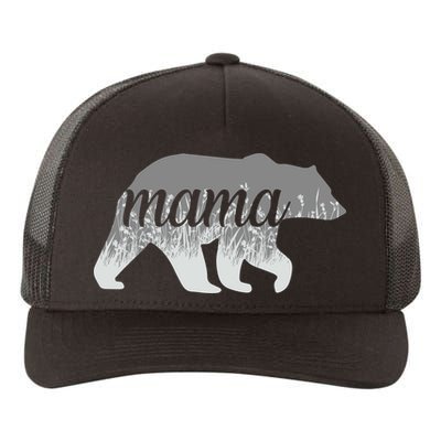 Mama Bear Floral Logo Yupoong Adult 5-Panel Trucker Hat