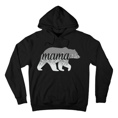 Mama Bear Floral Logo Hoodie