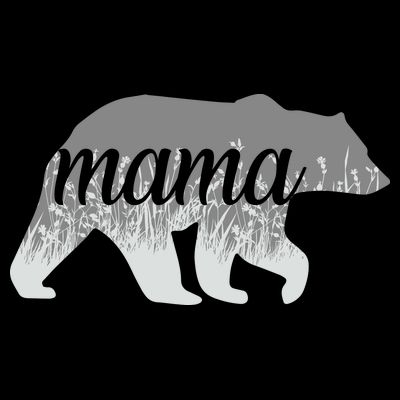 Mama Bear Floral Logo T-Shirt