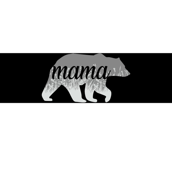 Mama Bear Floral Logo Bumper Sticker