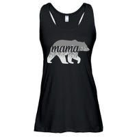 Mama Bear Floral Logo Ladies Essential Flowy Tank
