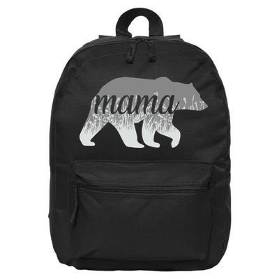 Mama Bear Floral Logo 16 in Basic Backpack