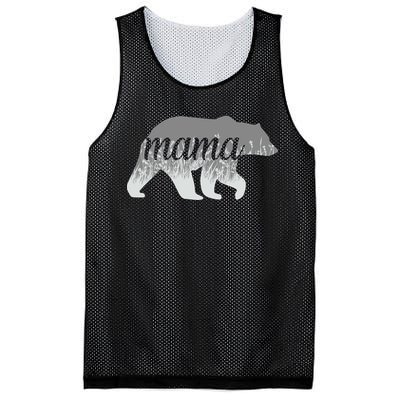 Mama Bear Floral Logo Mesh Reversible Basketball Jersey Tank