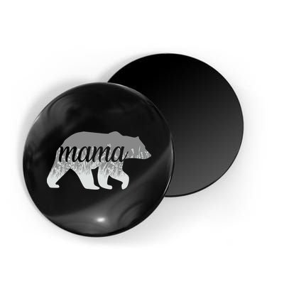 Mama Bear Floral Logo Magnet