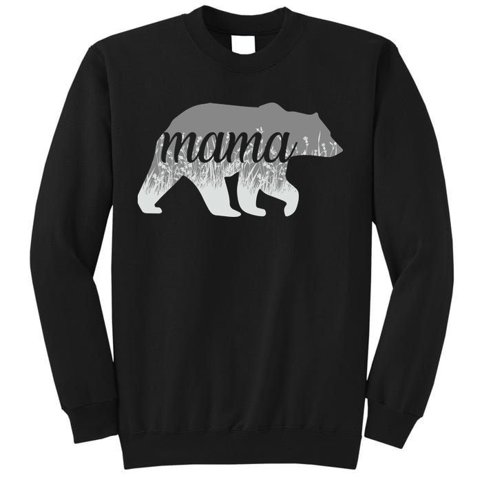 Mama Bear Floral Logo Tall Sweatshirt