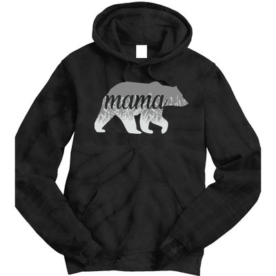 Mama Bear Floral Logo Tie Dye Hoodie