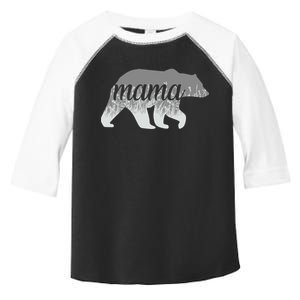 Mama Bear Floral Logo Toddler Fine Jersey T-Shirt