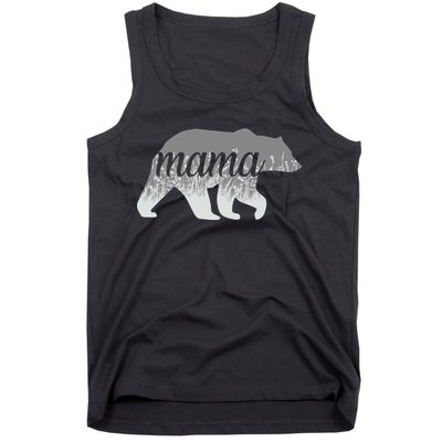 Mama Bear Floral Logo Tank Top