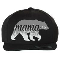 Mama Bear Floral Logo Wool Snapback Cap