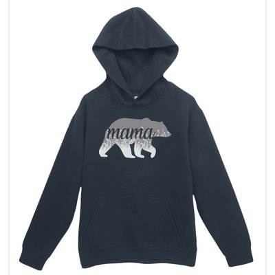 Mama Bear Floral Logo Urban Pullover Hoodie