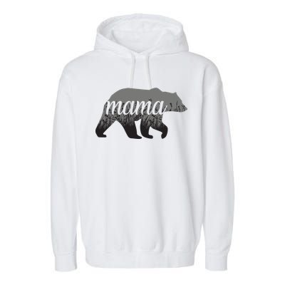 Mama Bear Floral Logo Garment-Dyed Fleece Hoodie