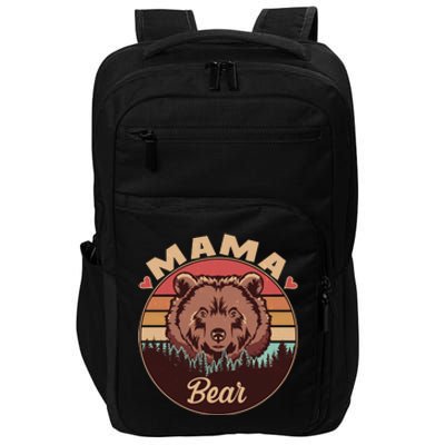 Mama Bear Vintage Bear Emblem Impact Tech Backpack