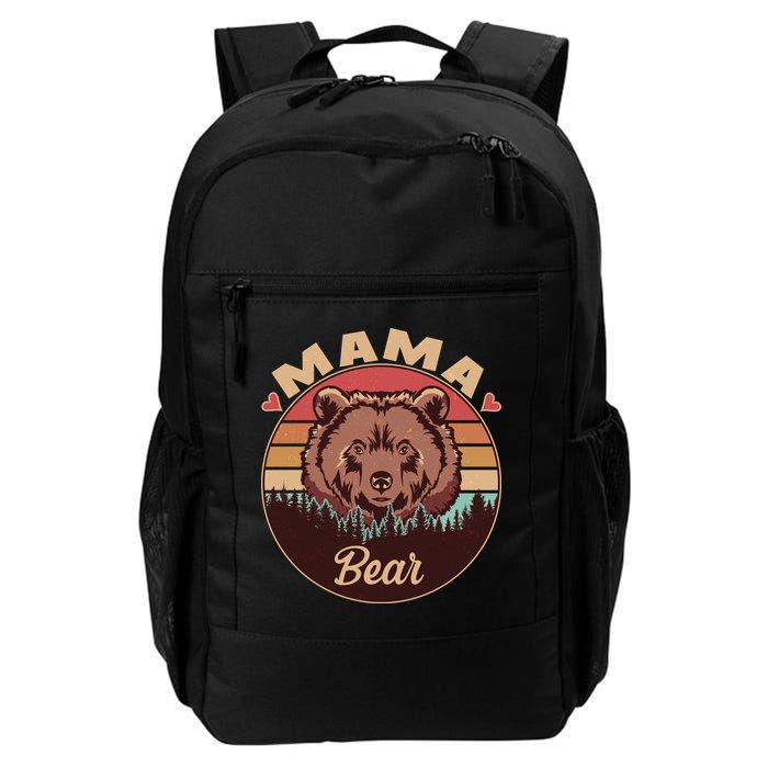 Mama Bear Vintage Bear Emblem Backpack
