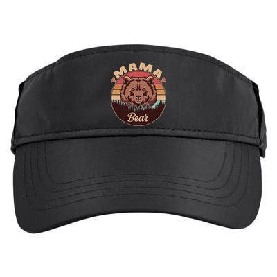 Mama Bear Vintage Bear Emblem Adult Drive Performance Visor