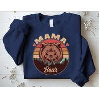Mama Bear Vintage Bear Emblem Sweatshirt