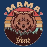 Mama Bear Vintage Bear Emblem Sweatshirt
