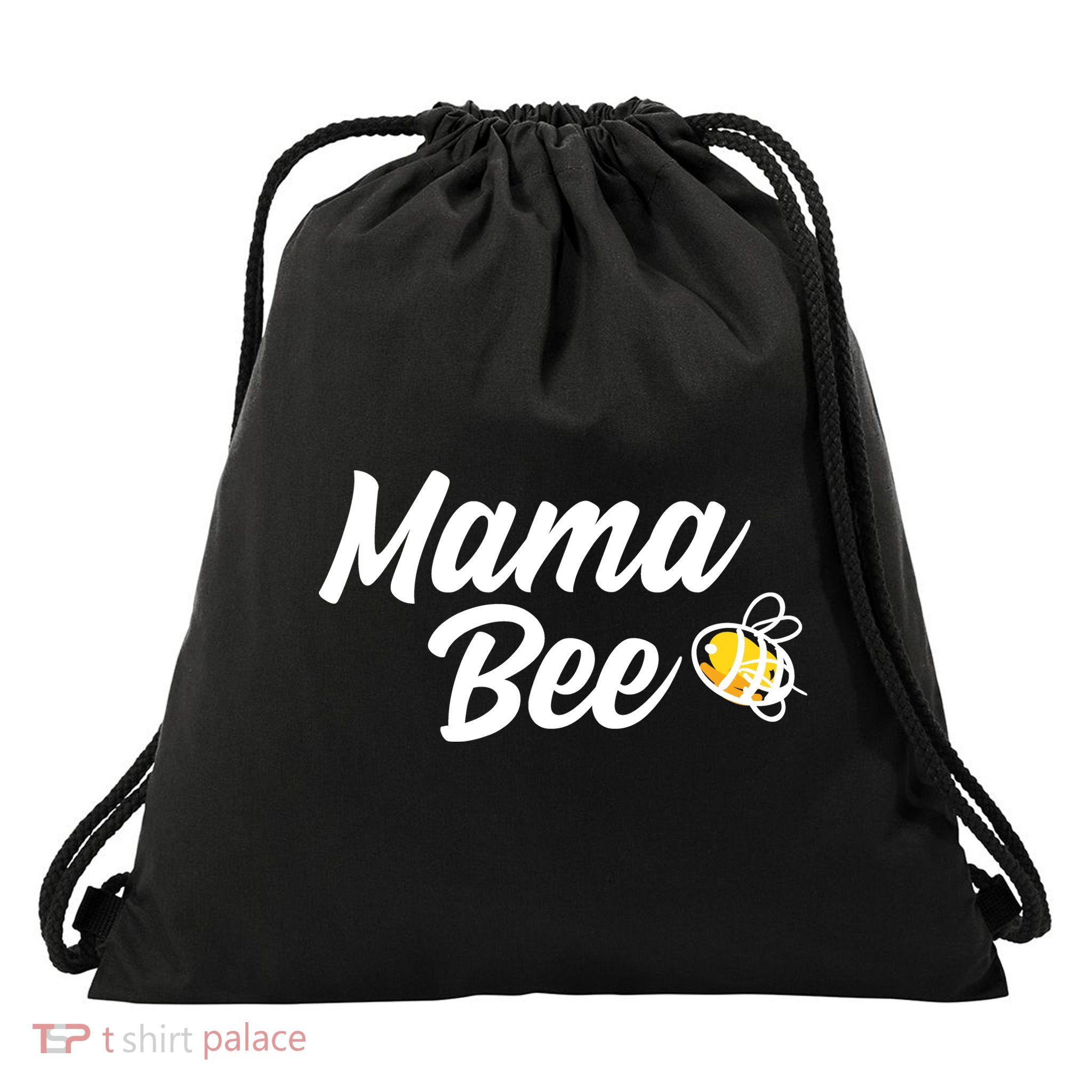 Mama Bee Drawstring Bag