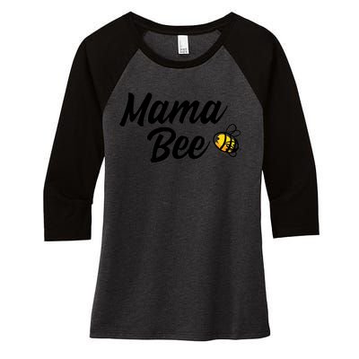 Mama Bee Women's Tri-Blend 3/4-Sleeve Raglan Shirt