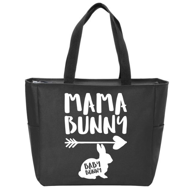 Mama Bunny Arrow Pregnancy Zip Tote Bag