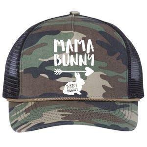 Mama Bunny Arrow Pregnancy Retro Rope Trucker Hat Cap