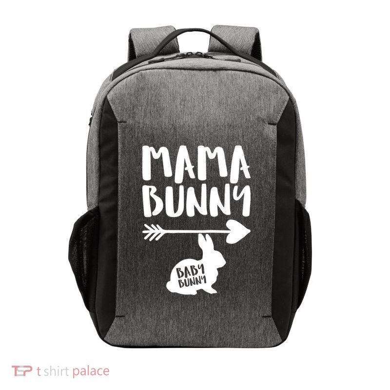 Mama Bunny Arrow Pregnancy Vector Backpack