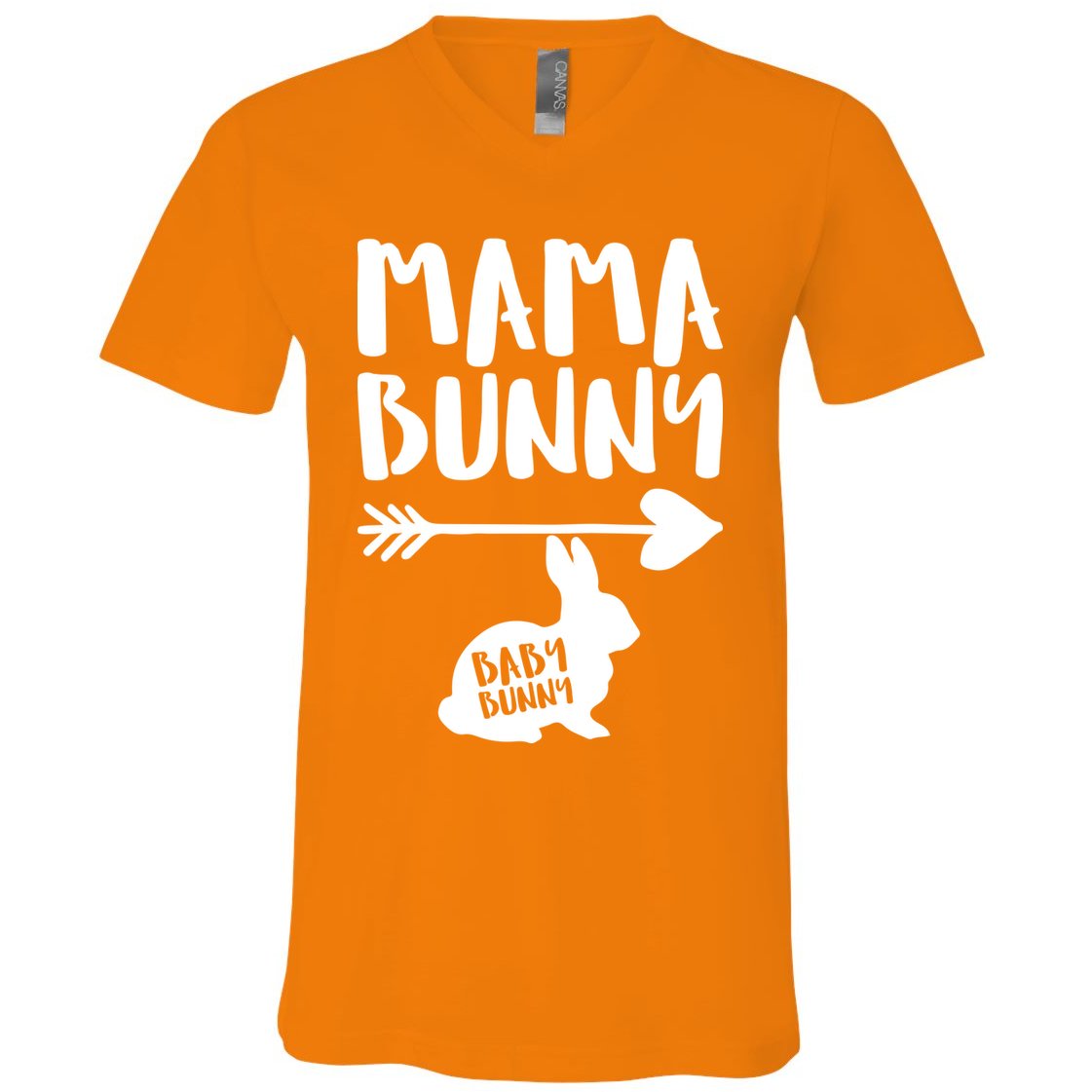Mama Bunny Arrow Pregnancy V-Neck T-Shirt