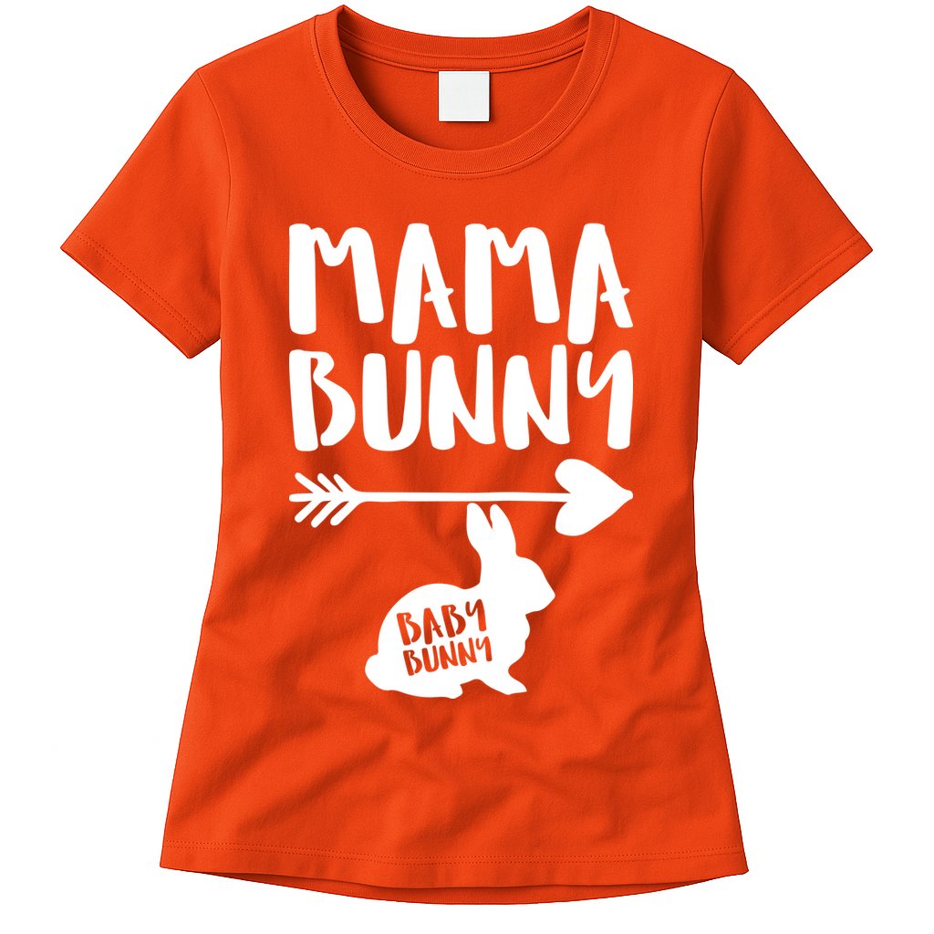 Mama Bunny Arrow Pregnancy Womens T-Shirt