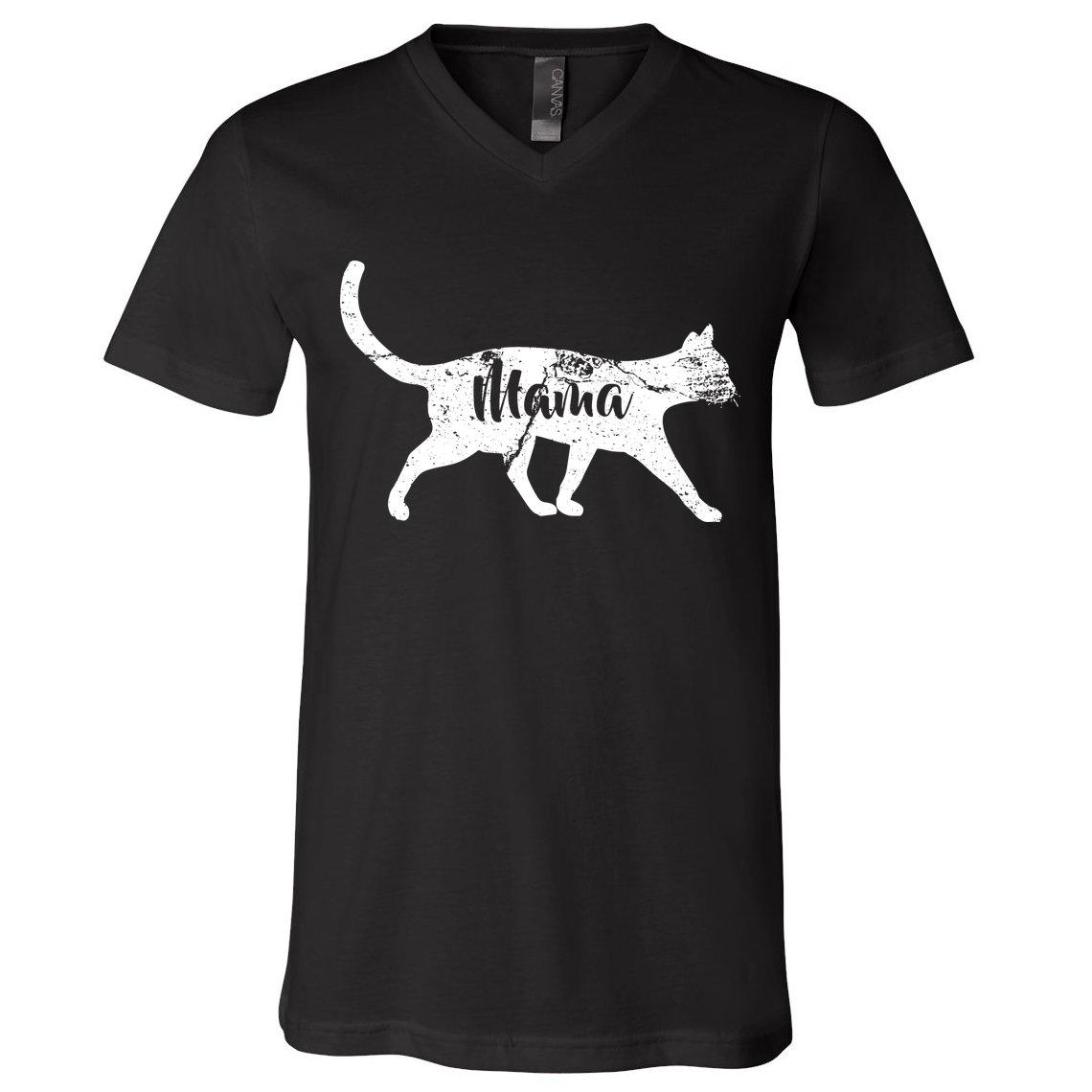 Mama Cat Mom V-Neck T-Shirt