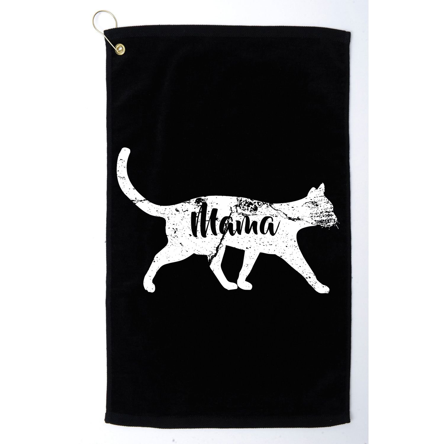 Mama Cat Mom Golf Towel