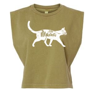 Mama Cat Mom Garment-Dyed Women's Muscle Tee