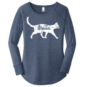 Mama Cat Mom Women's Perfect Tri Tunic Long Sleeve Shirt