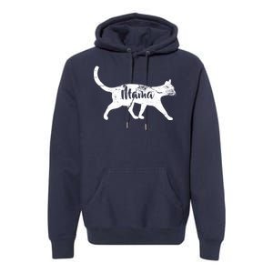 Mama Cat Mom Premium Hoodie