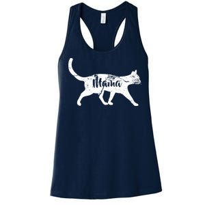 Mama Cat Mom Women's Racerback Tank